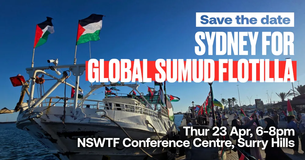 Sydney for Global Sumud Flotilla